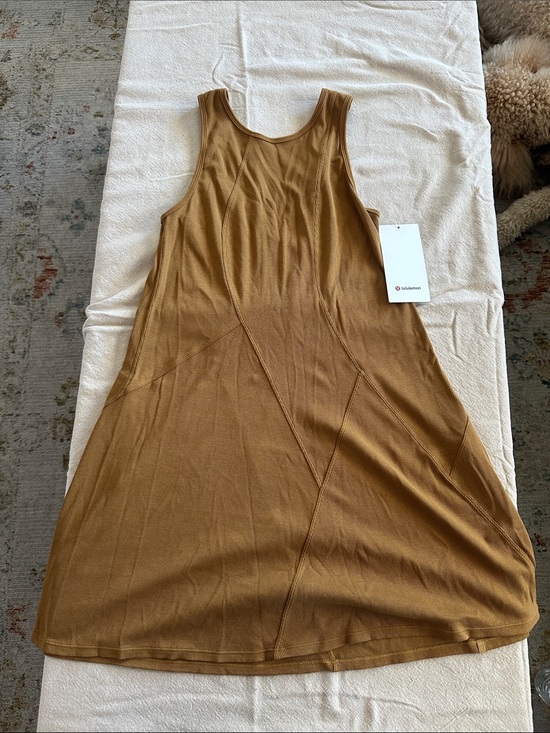 lululemon athletica Dresses & Skirts - lululemon athletica Sleeveless A-Line Mini Dress in Camel Brown